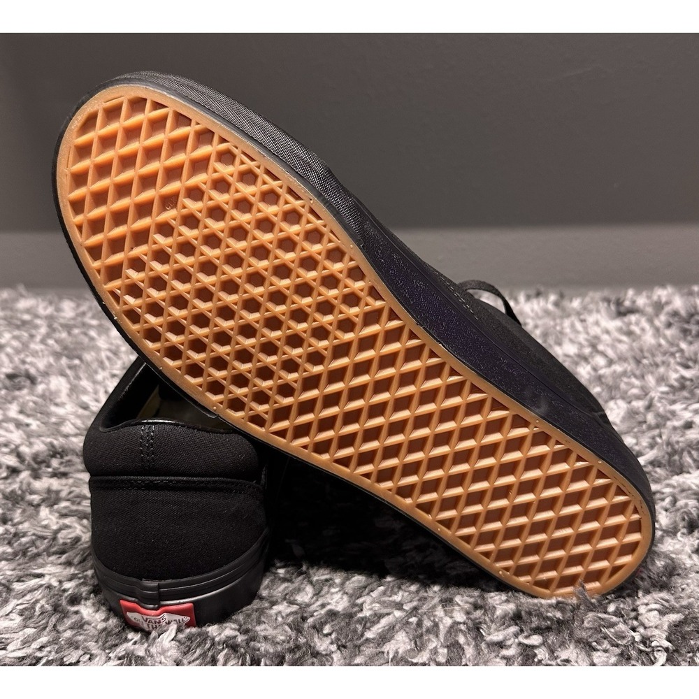 Vans Shoes Sneakers Mens Size 10.5 Triple Black Old Skool Skateboarding New - Picture 5 of 6
